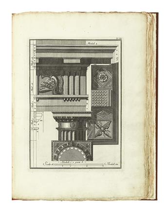 (ARCHITECTURE.) Barozzi, Giacomo. Il Vignola Illustrato Proposto da Giambattista Spampani e Carlo Antonini.